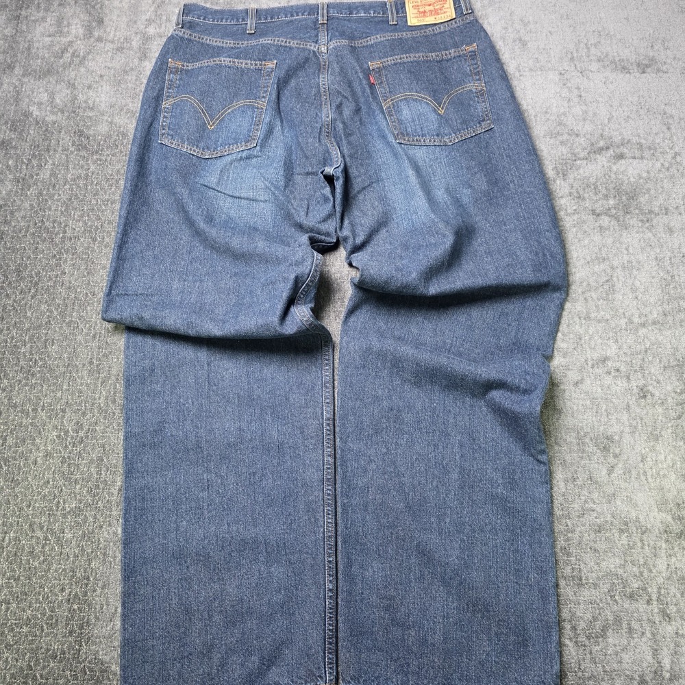 Vtg Y2K Levis 569 Loose Straight Mens 38x34 Dark Wash Baggy Hip Hop Skater